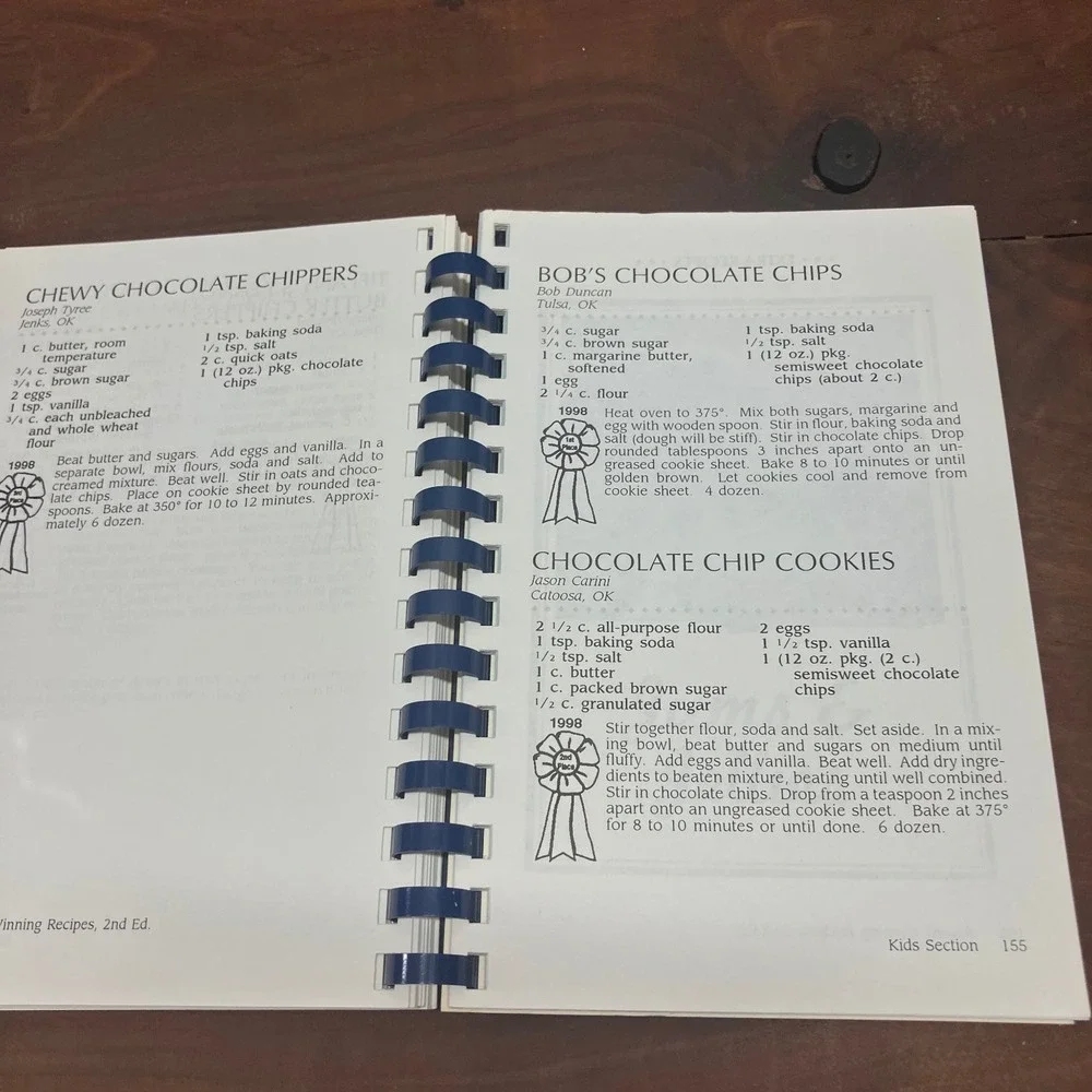 Tulsa State Fair Cookbook 1998 2nd Annual Prize Winning Recipes Oklahoma OK